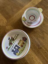 Luzern Keramik Handarbeit Lucerne Ceramic Handwork Handpainted Child’s Dish Set picture