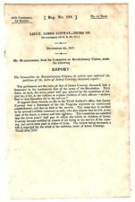 1837 Comte. Revolutionary Claims:  Heirs James Conway 7 Years Half Pay Request picture