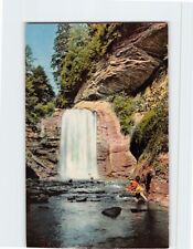 Postcard Looking Glass Falls in Pisgah National Forest, Brevard, North Carolina picture