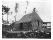Fishermans thatched hut Hawaii Old Photo picture