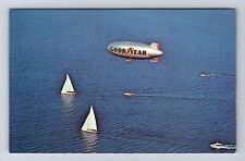 The Goodyear Airship Blimp, Advertising Souvenir Vintage Souvenir Postcard picture