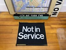 NY NYC SUBWAY ROLL SIGN R27/30 1984 LARGE NOT IN SERVICE SPECIAL SHUTTLE NYCTA picture