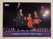 2009 TOPPS CAMPAIGN AMERICA’S NEWEST FIRST FAMILY w/ BARACK OBAMA CARD # 14 picture