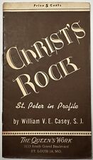 Christ’s Rock St. Peter in Profile, Vintage 1947 Holy Devotional Booklet. picture