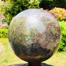 9.7LB Natural dragon blood stone quartz sphere crystal ball reiki healing 1280 picture