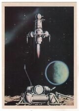 1971 COSMOS SPACE Soviet space station spacecraft OLD Russian Postcard picture