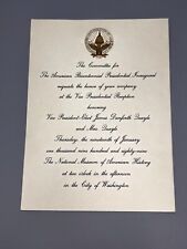 1989 Embossed Dan Quayle Vice Presidential Inaugural Reception Invitation picture