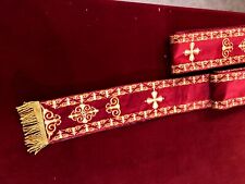 Fully Embroidered Orthodox Deacon Subdeacon Orarion And Cuffs picture