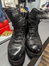 Ex Police Magnum Elite Boots Black Leather Motorcycle Workwear Footwear UK 10 picture