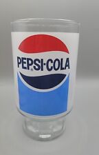 Vintage Pepsi-Cola Jumbo Large Blue Red Logo Tumbler Glass Drinking Glass 32 oz. picture