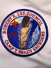 Mint 1995 Boy Scout Camp T Brady Saunders Robert E Lee Council Boy Scout Patch picture
