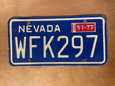 1977 Nevada License Plate # WFK 297 Washoe County picture