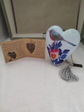 2014 Demdaco Art Heart Spring Bird Hanging Ornament With Key Stand picture