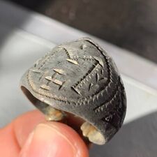 Ancient Viking Ring Rare Artifact Authentic Bronze Antique Amazing Extremely picture