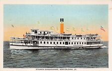 New Orleans LA Louisiana Harbor Steamer Susquehanna Ship Boat Vtg Postcard C45 picture