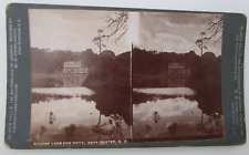 SYLVAN LAKE & HOTEL, NEAR CUSTER, S.D. - Oversize Stereoview - W.R. Cross picture