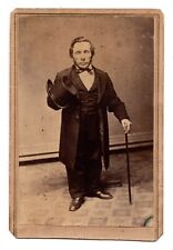 ANTIQUE CDV CIRCA 1860s BRACKBILL HANDSOME LITTLE PERSON MIDGET PERRYSVILLE PENN picture