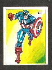 1980 Marvel Super Heroes Venezuela Sticker Captain America #48 Venezuelan RARE picture