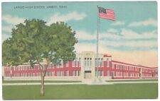 1944 Free Military Posted Postcard Laredo High School, Laredo Texas picture