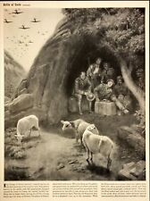 1941 Battle Of Crete King George Hides in Cave Before Rescue Magazine Print picture