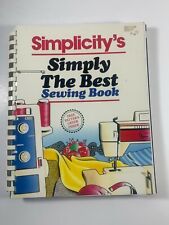 Simplicity's Simply the Best Sewing Book 1988 Spiral Bound Softcover Illustrated picture