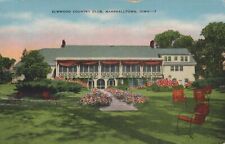 Elmwood Country Club Marshalltown Iowa Vintage Linen Post Card picture