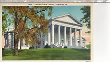 Virginia State Capital Building, Richmond, VA   Unused  Linen Postcard 12054 picture