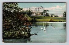 Lancaster MA-Massachusetts, Thayer Pond, Antique Vintage c1909 Souvenir Postcard picture