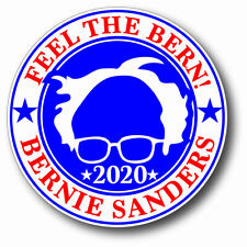 FEEL THE BERN BERNIE SANDERS FOR PRESIDENT 2020 CAMPAIGN STICKER DEMOCRAT picture