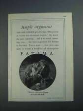 1926 Fatima Cigarettes Ad - Ample Argument picture