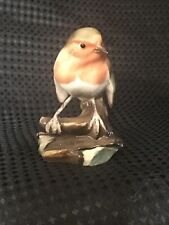 Snow Bunting Tay Italy Giuseppe Tagliariol Ceramic Bird 3” Tall Glossy picture