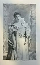 1897 Vintage Magazine Illustration Gertrude Rivers of the Lyceum Company picture