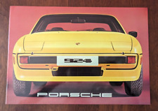 1977 Porsche 924 Large Sales Brochure w/Technical Data Insert - Vintage picture