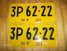 NEW YORK 1931 VINTAGE RECONDITIONED PLATES picture