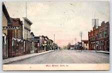 Britt Iowa~Meat Market~Grocery, Wallpaper~Dentist Office onMain St~c1910 Stibgen picture