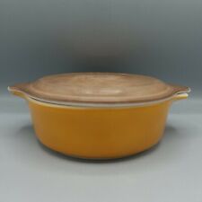 Vintage Pyrex Butterscotch 1 Pint Casserole Dish #471 Brown Lid 20-C 9  picture