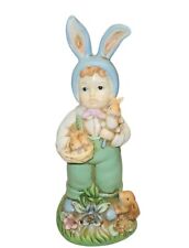 Bethany Lowe Easter Parade Bunny Figure Musical Boy Rabbit Ears Read picture