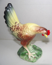Porcelain Rooster With Beautiful Colors Vintage  picture