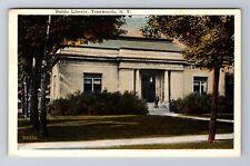 Tonawanda NY-New York, Public Library, Antique, Vintage c1922 Souvenir Postcard picture