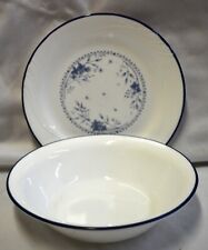 Vintage Corelle CELESTIAL BLUE SWIRL Dessert/Bread Plate, Soup Salad Bowl picture
