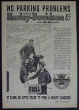 1954 Harley Davidson 165 *No Parking Problems* 50th Anniversary Motorcycle AD picture
