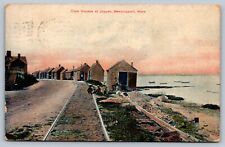 1908 postcard NEWBURYPORT  MASSACHUSETTS CLAM HOUSES AT JOPPER picture