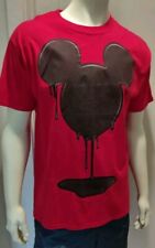 Iconic Mickey Mouse Head Melting On A Red T-shirt Men's Large picture