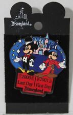 Mickey Mouse LAST DAY 2000 FIRST DAY 2001 New Year Disney Pin Disneyland 3365 picture