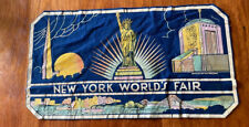 VINTAGE 1939 NEW YORK NY WORLD'S FAIR FELT/WOOL PENNANT BANNER 11