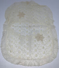 Vtg Handmade Brussels Belgium PRINCESS LACE Pillow Cover White  SEE PIX & READ picture