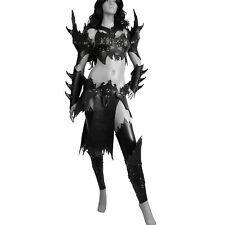 Halloween Real leather Lady Elf Warrior Armor medieval theatrical Larp Armor picture