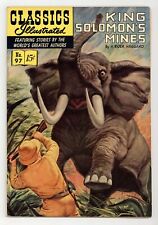 Classics Illustrated 097 King Solomon's Mines #1 VG 4.0 1952 picture