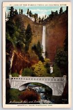 Postcard Famous Views Columbia River Hwy Near Portland OR WB PM Seattle WA WOB picture