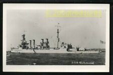 Rppc USS Richmond CL-9 Omaha-Class Light Cruiser Military Navy Ship Old Real Pho picture